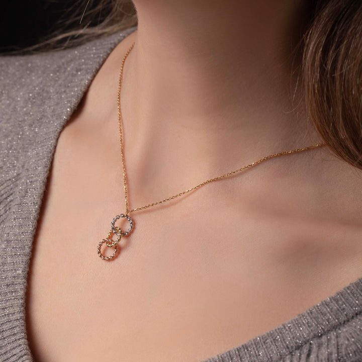 14K Infinity, Unity and Friendship Necklace