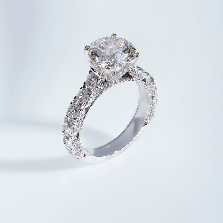 Cathedral Filigree Engagement Ring