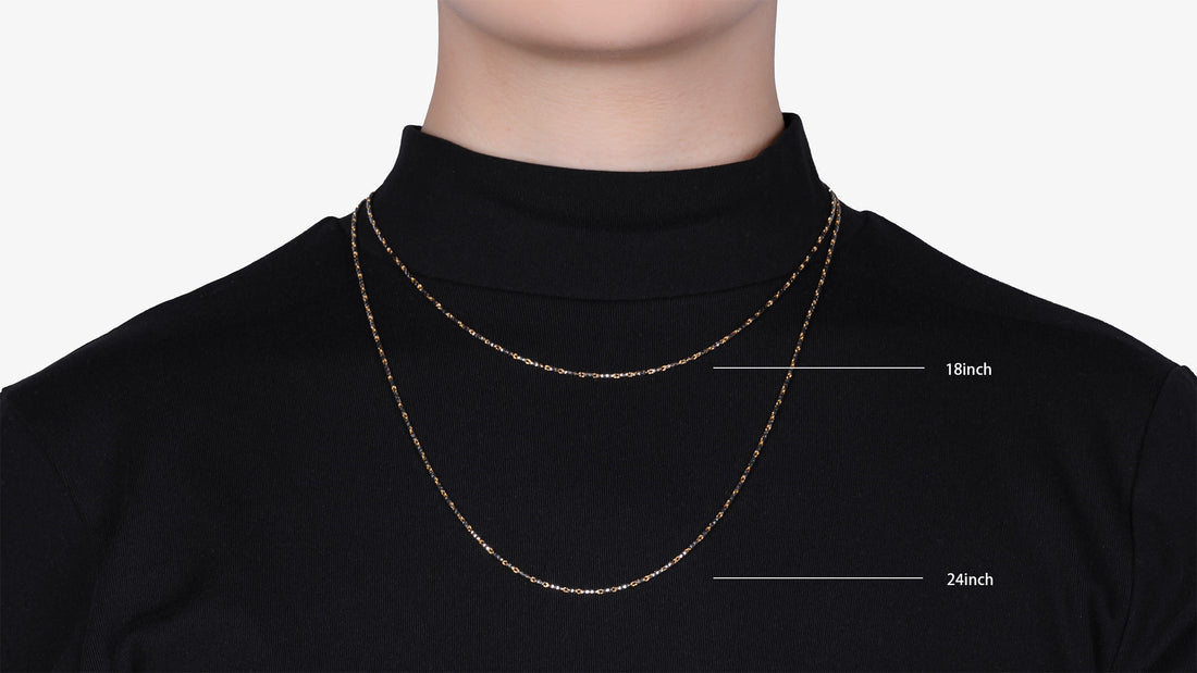 10K Two-Tone Gold Love Link Chain