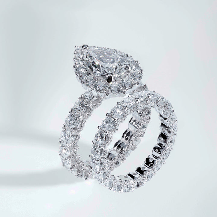 U-Shape Kilani Pear Engagement Ring