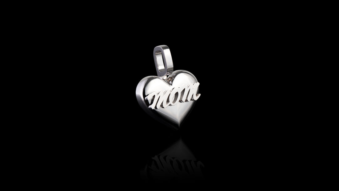 10K Gold Mom Heart Pendant