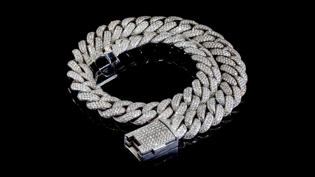 10K White Gold ToranoMAX™ Setting Diamond Cuban Link Chain