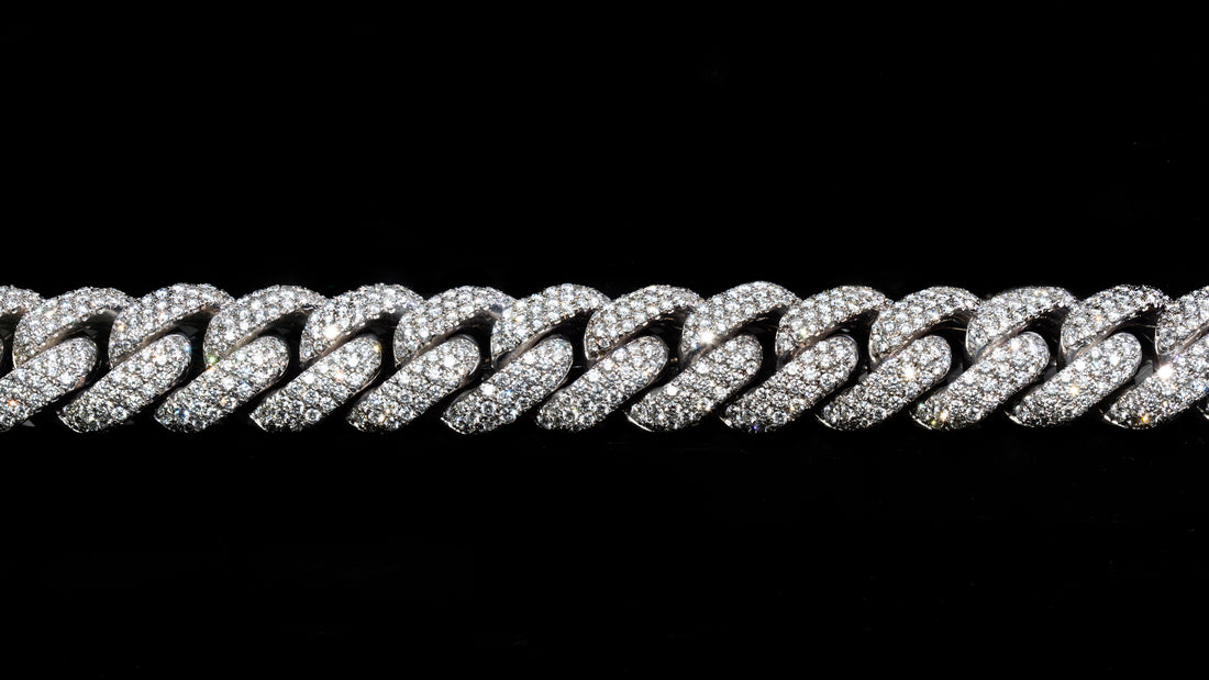 10K White Gold ToranoMAX™ Setting Diamond Cuban Link Chain