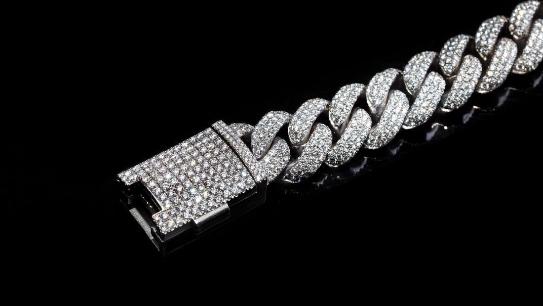 10K White Gold ToranoMAX™ Setting Diamond Cuban Link Chain