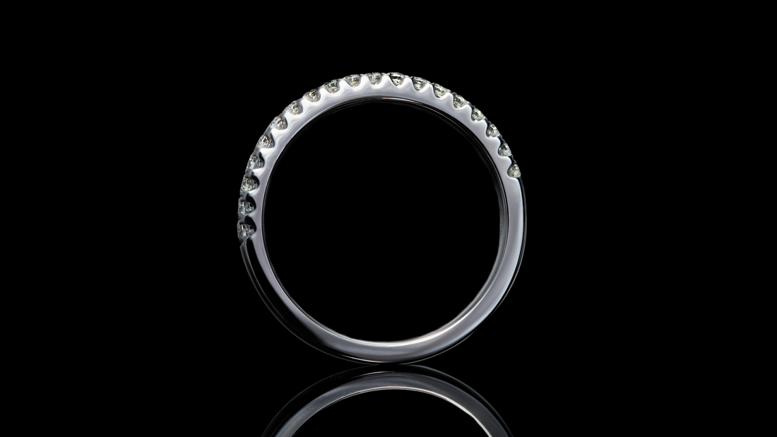 18K White Gold Open Wall Band Ring (0.33CT)