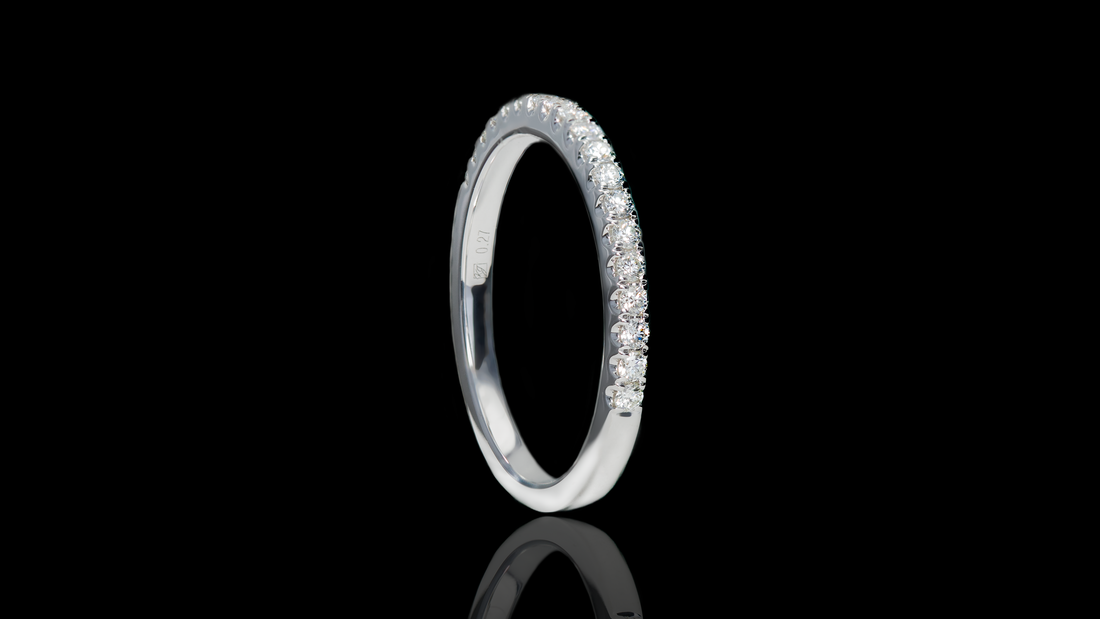 18K White Gold Open Wall Band Ring (0.33CT)