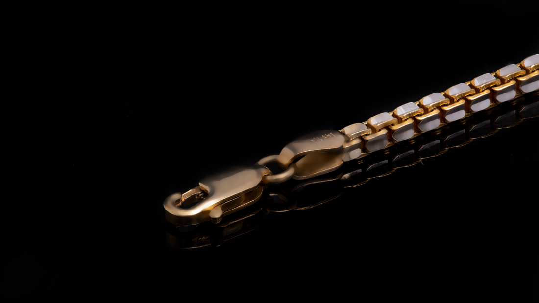 10K Two-Tone Gold Ashor Link Chain