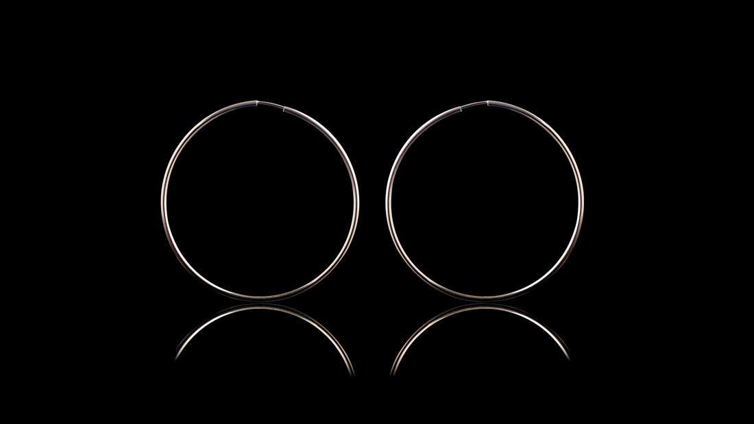 10K Yellow Gold Sleeper Hoops