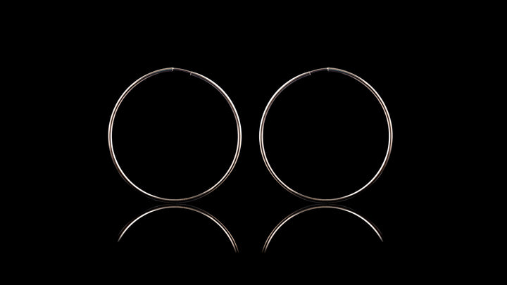 10K Yellow Gold Sleeper Hoops