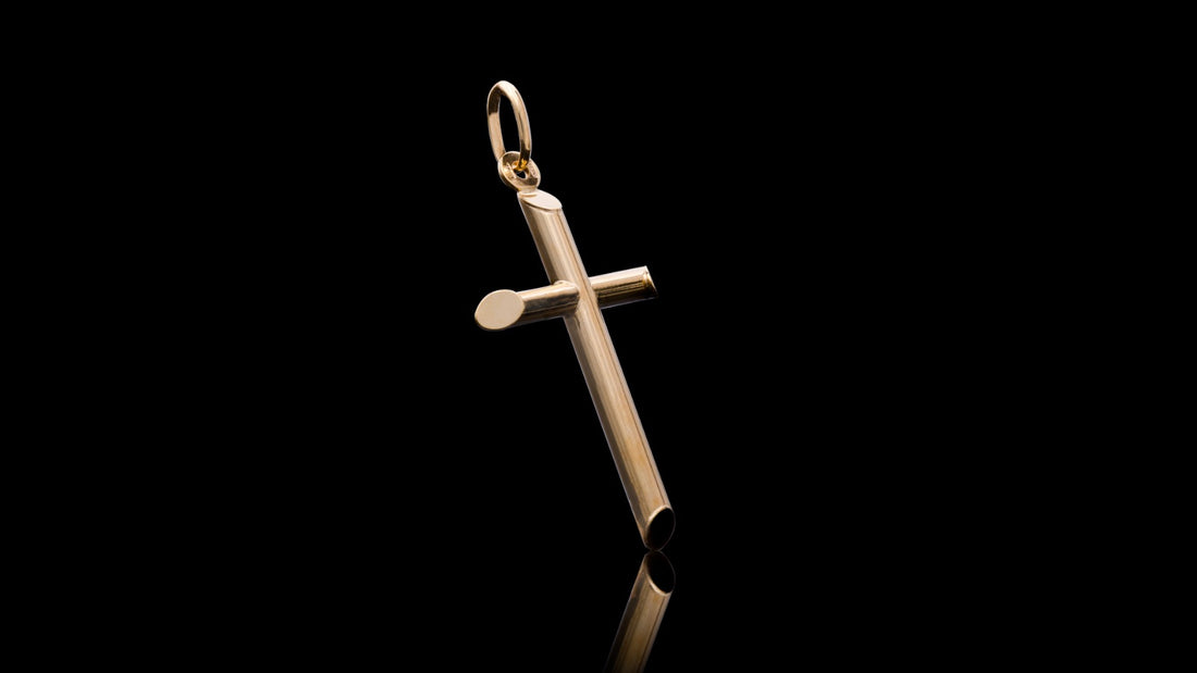 10K Yellow Gold Plain Cross