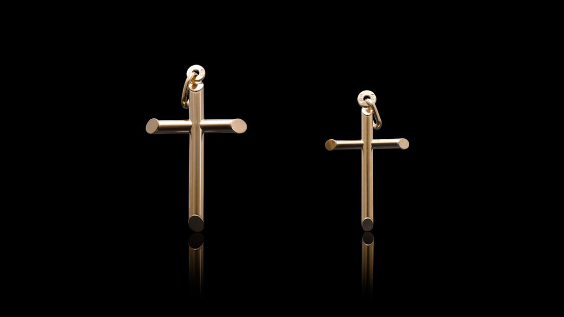 10K Yellow Gold Plain Cross