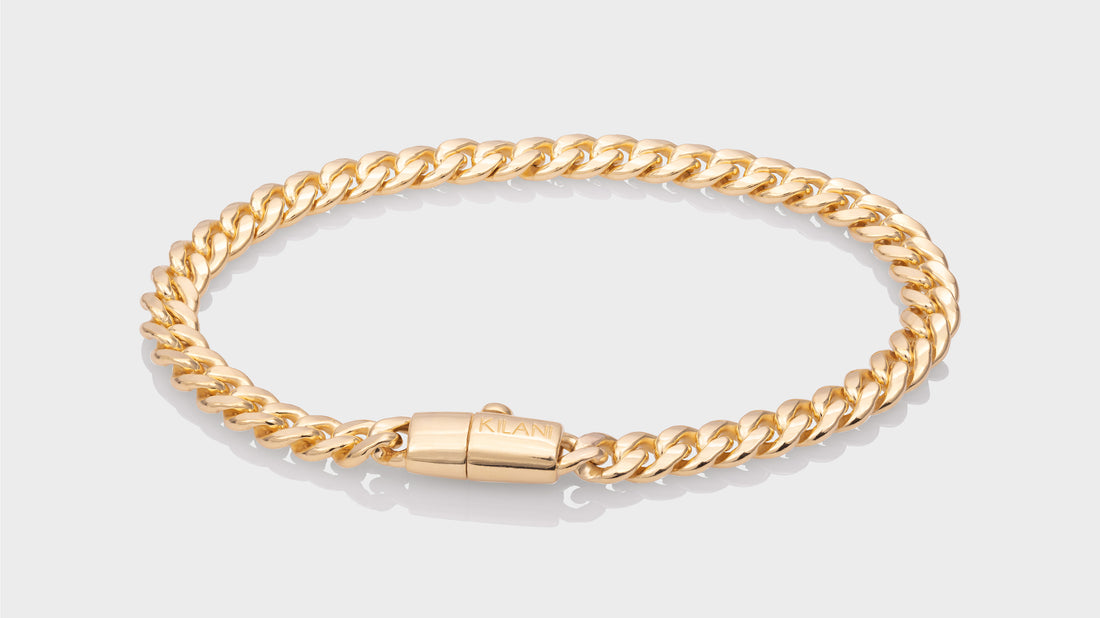 10K Gold Leo Link Bracelet