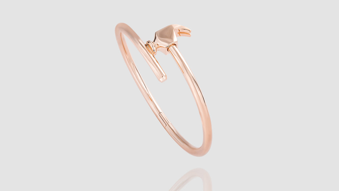 [Pre-Order] 18K Gold Plain Chakoch Bangle Bracelet