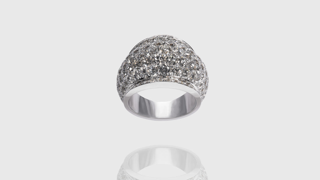 10K Gold 360 Galaxy Diamond Ring