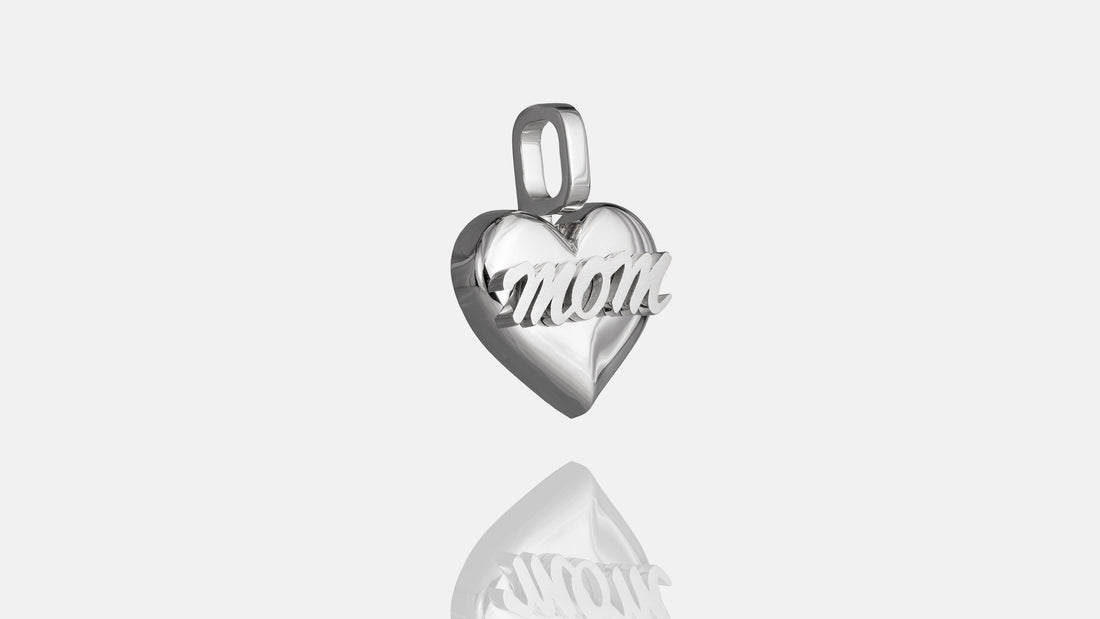 10K Gold Mom Heart Pendant