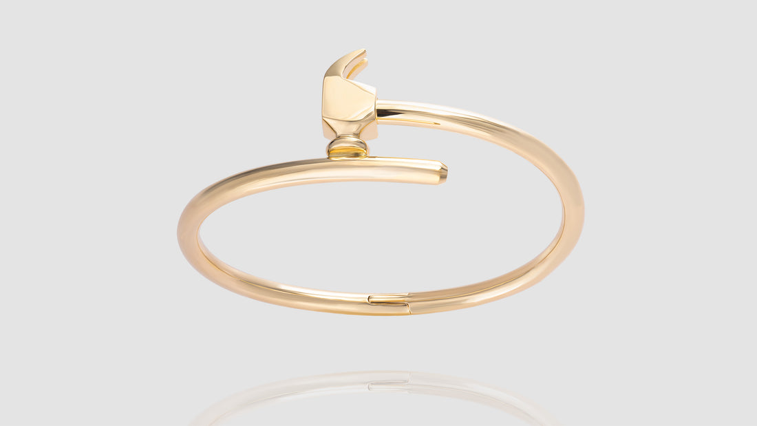 [Pre-Order] 18K Gold Plain Chakoch Bangle Bracelet